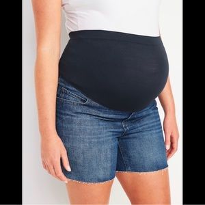 Maternity Jean Cutoff Shorts